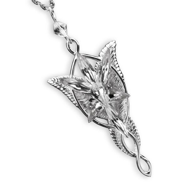 Evenstar Lord of the Rings Silver Plated Necklace, Arwen - Image 1