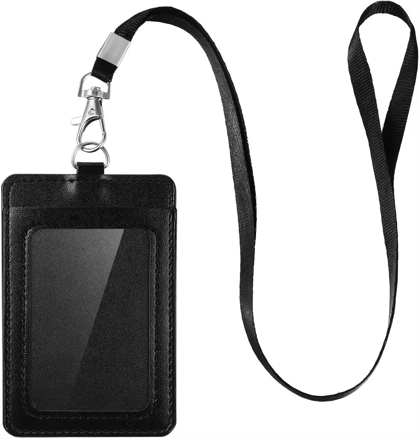Elegant Black ID Card Holder and Name Badge - Image 1