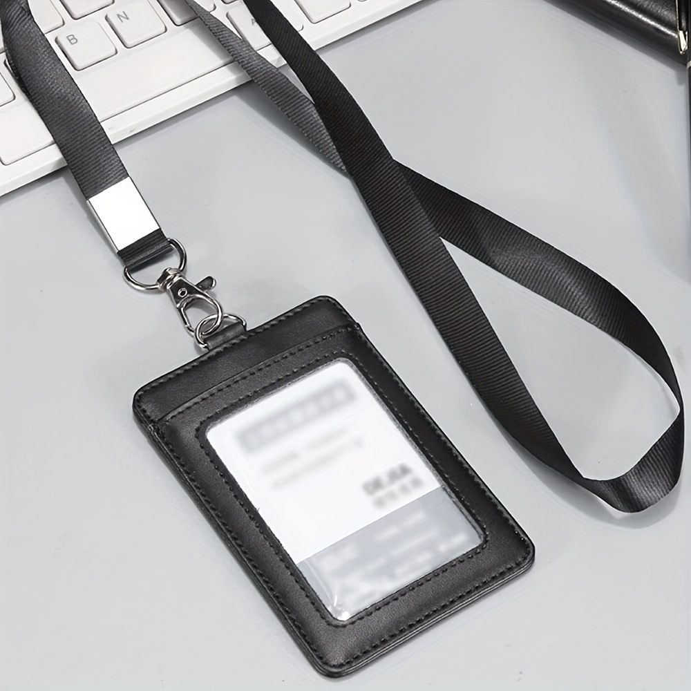 Elegant Black ID Card Holder and Name Badge - Image 3