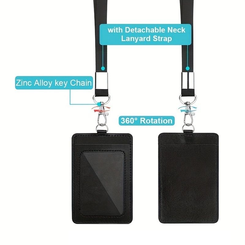 Elegant Black ID Card Holder and Name Badge - Image 4