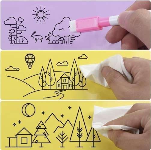 12-Pack Whiteboard Pens with Eraser and Magnet, MultiColor - Image 2