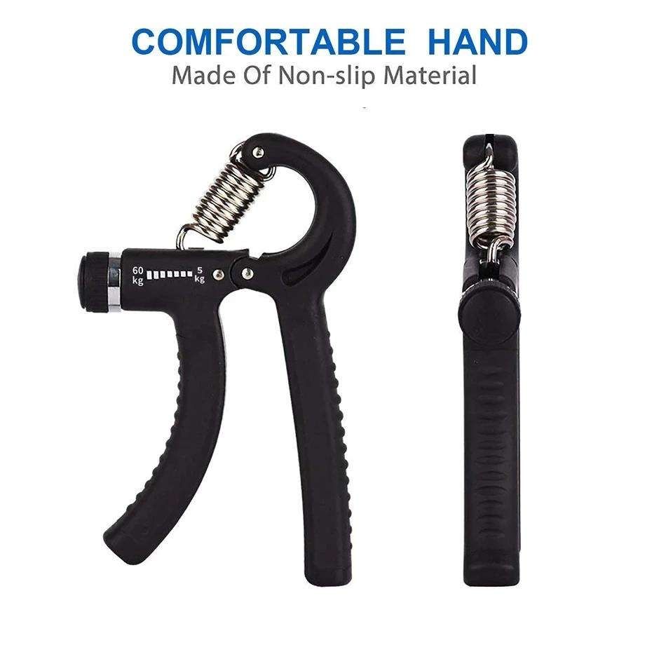 5-60kg Adjustable Hand Grip Strength Trainer, Black - Image 2