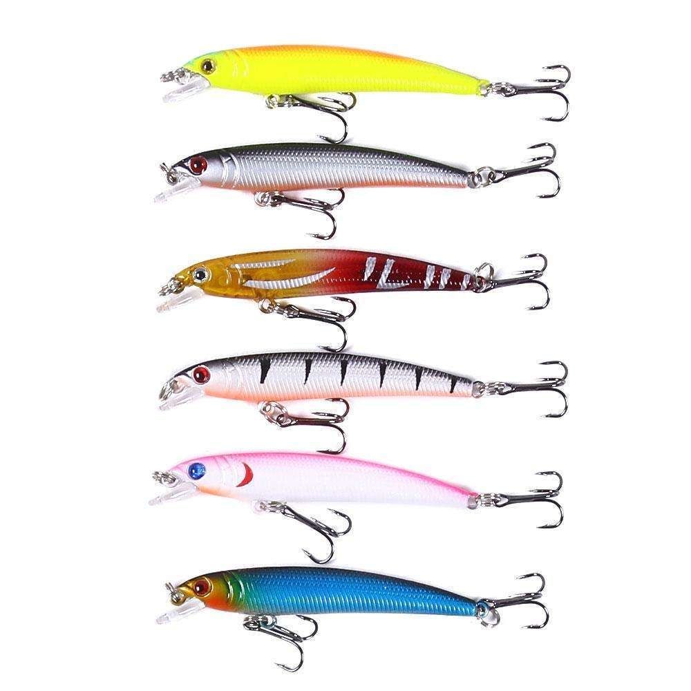 43-Pack Fishing Lure Wobbler Minnow Mixed Color - Image 4