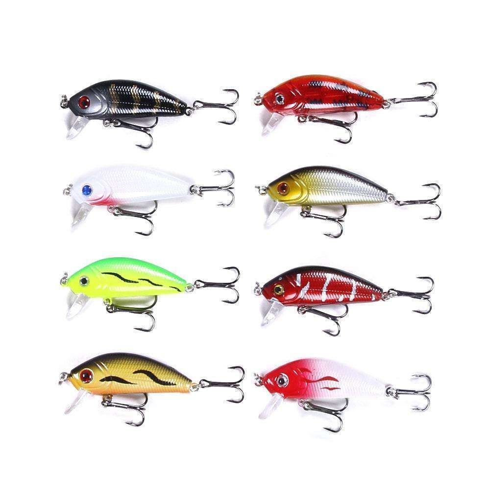 43-Pack Fishing Lure Wobbler Minnow Mixed Color - Image 5