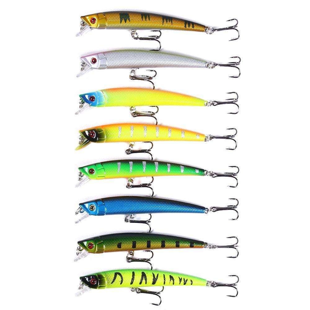 43-Pack Fishing Lure Wobbler Minnow Mixed Color - Image 6