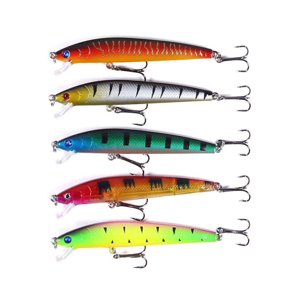 43-Pack Fishing Lure Wobbler Minnow Mixed Color - Image 7