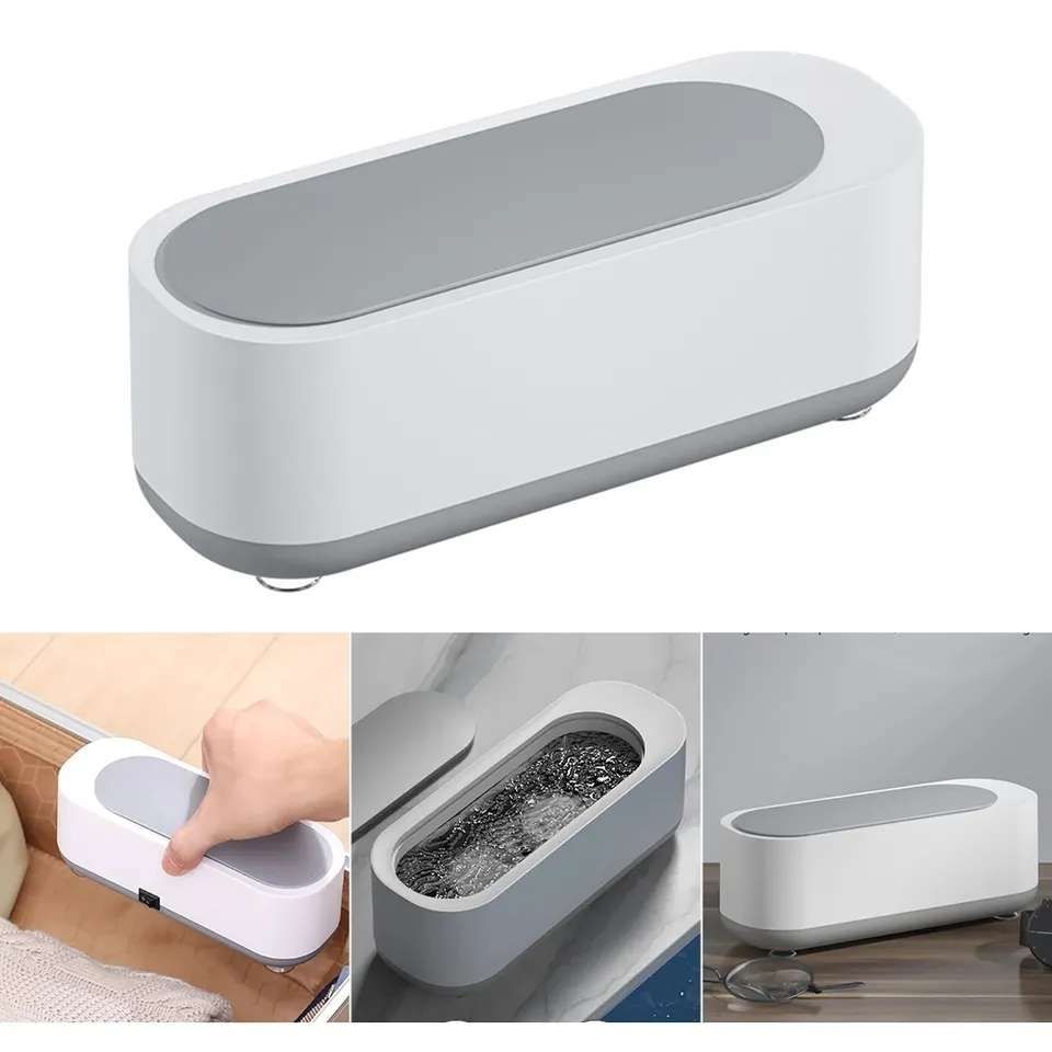 Ultrasonic cleaning glasses jewelry cleaner white, 42kHz - Image 1