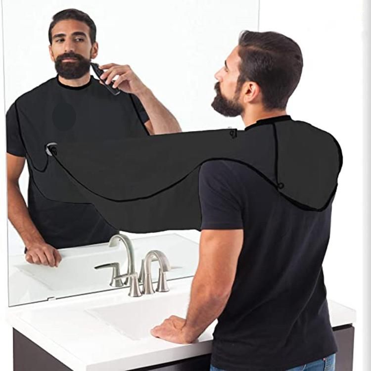 Barber Cape Black, Apron for Shaving & Beard Collection - Image 2
