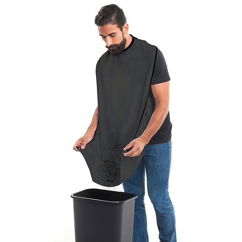 Barber Cape Black, Apron for Shaving & Beard Collection - Image 3