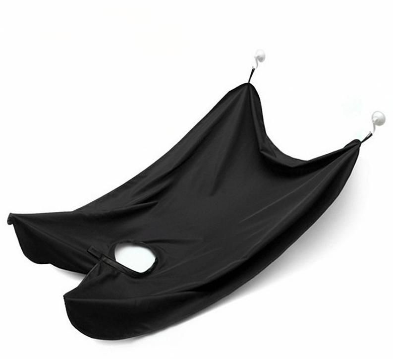 Barber Cape Black, Apron for Shaving & Beard Collection - Image 4