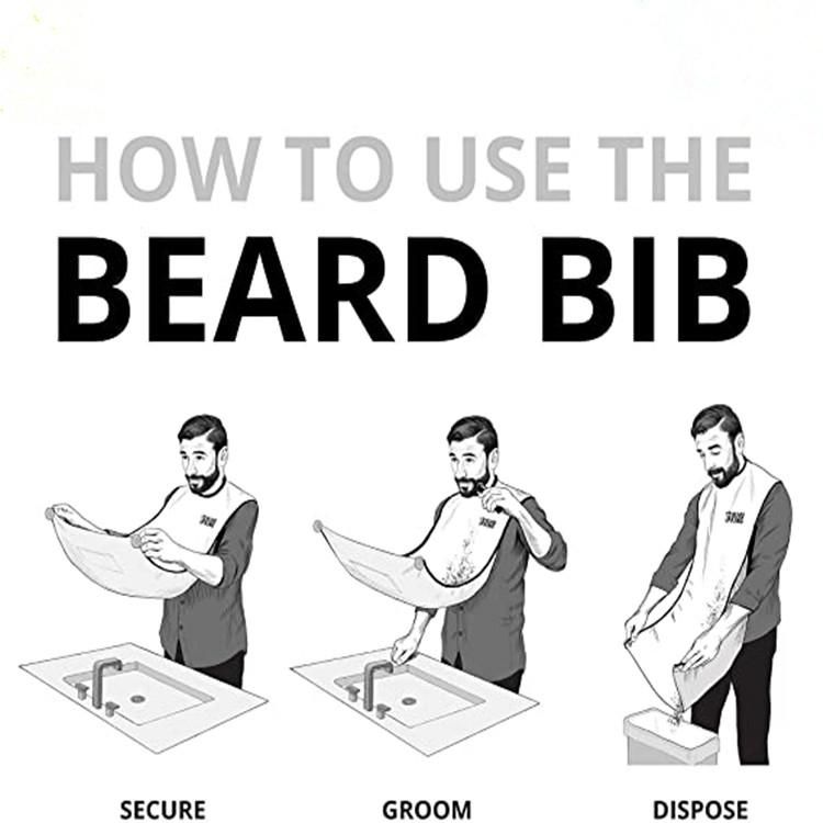 Barber Cape Black, Apron for Shaving & Beard Collection - Image 5