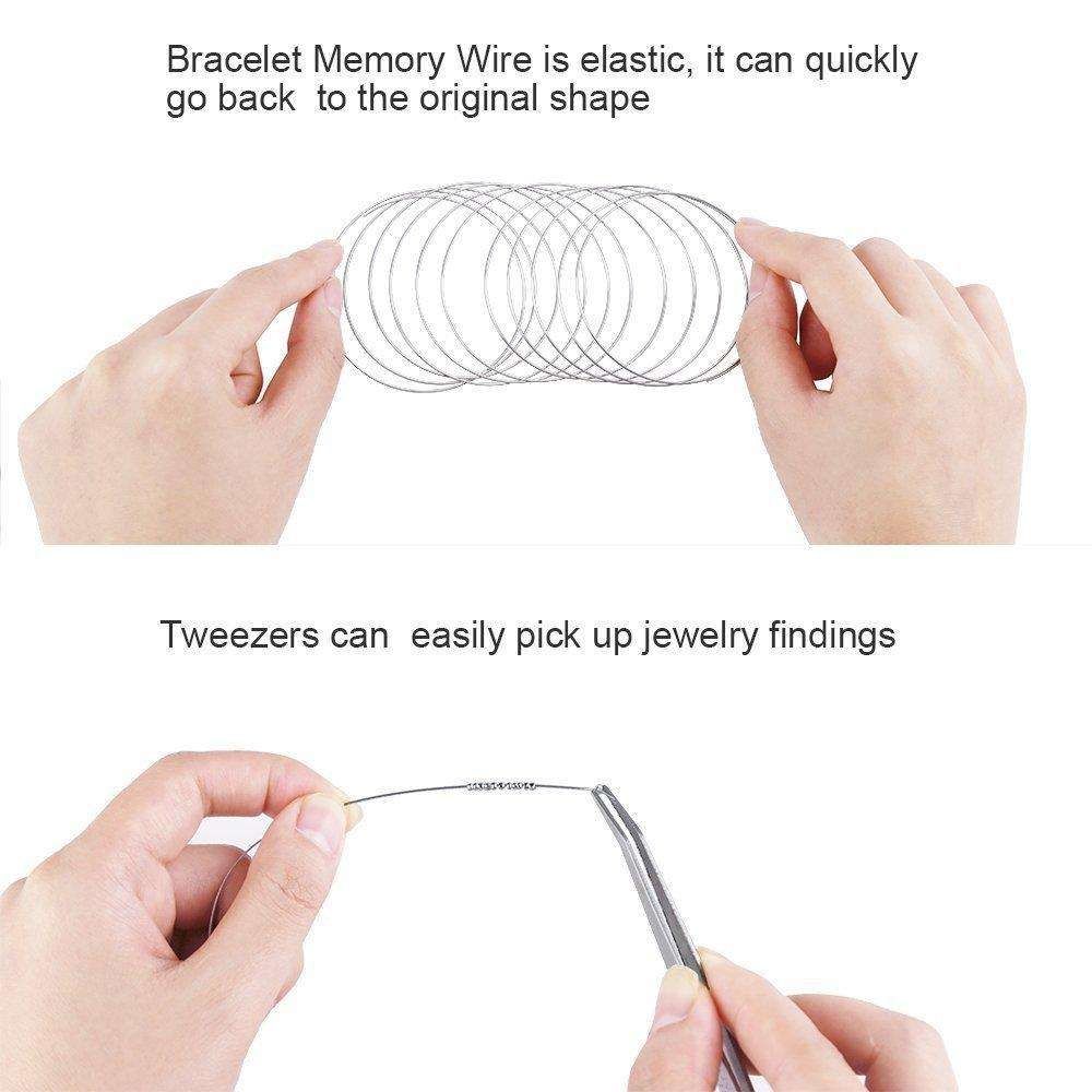 DIY Jewelry Making Kit with Pliers, Wire, Rings, Silver - Image 4