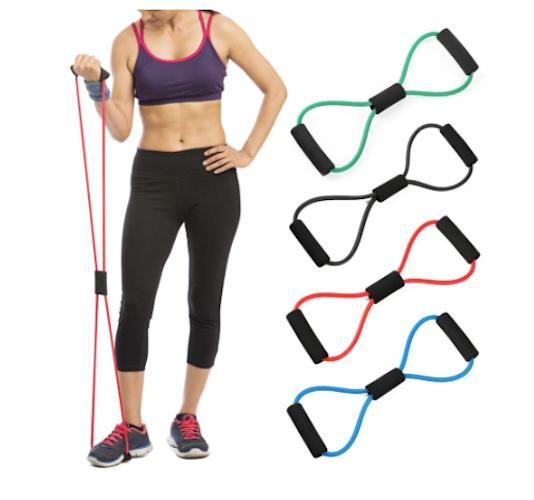 Resistance bands set for exercise yoga rehab, multicolor - Image 1