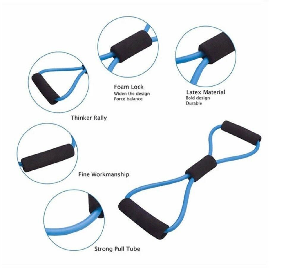 Resistance bands set for exercise yoga rehab, multicolor - Image 5