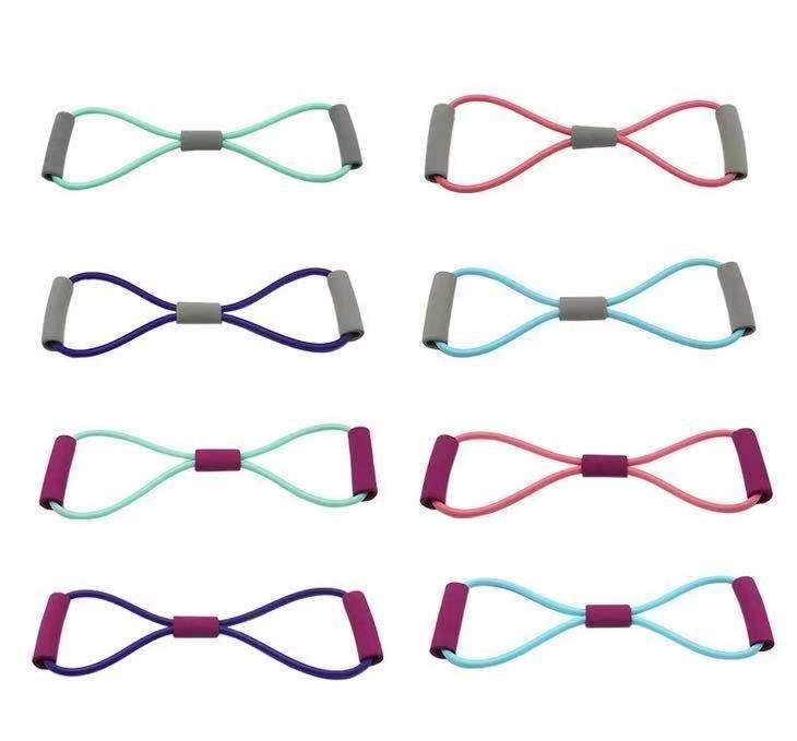 Resistance bands set for exercise yoga rehab, multicolor - Image 6