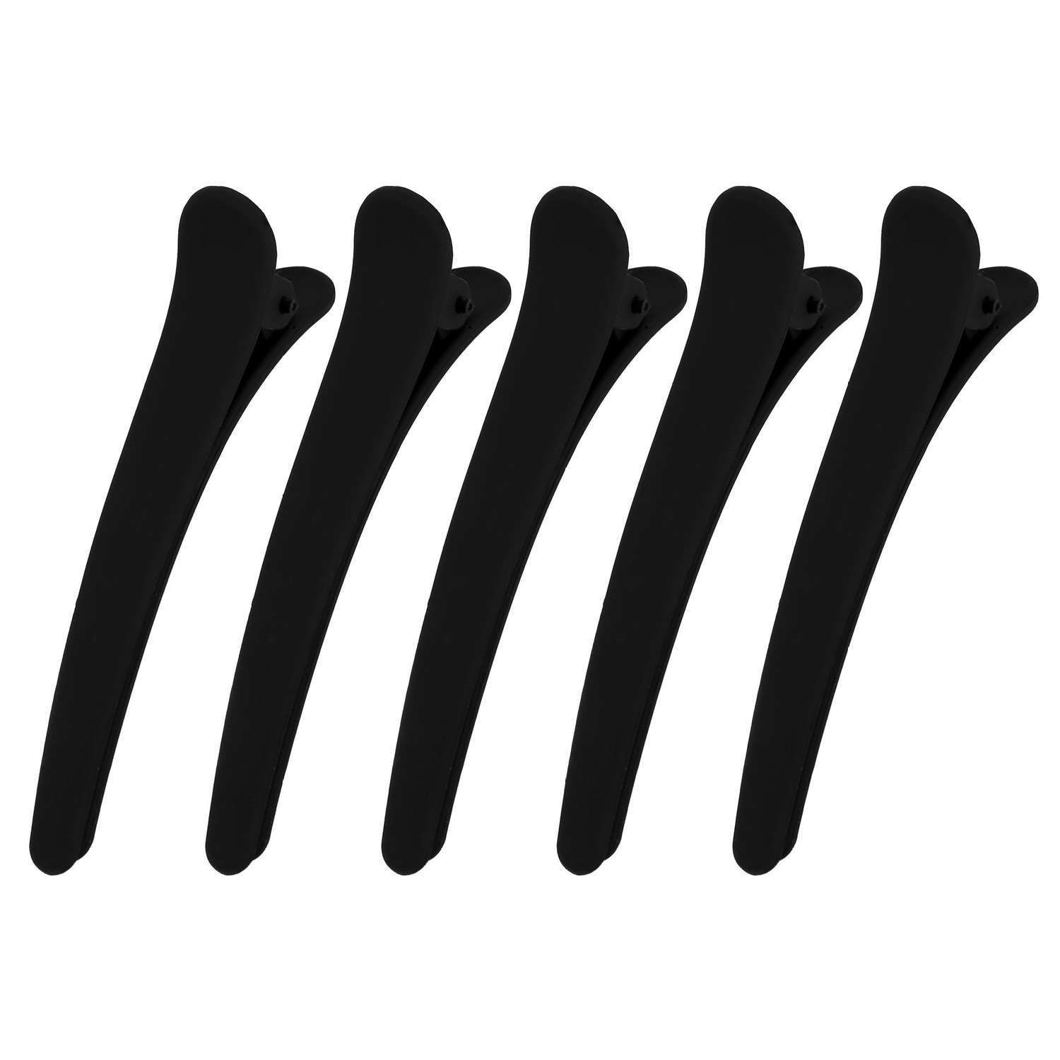 10x Professional Hair Clips for Salons & Home Use, Black - Image 1