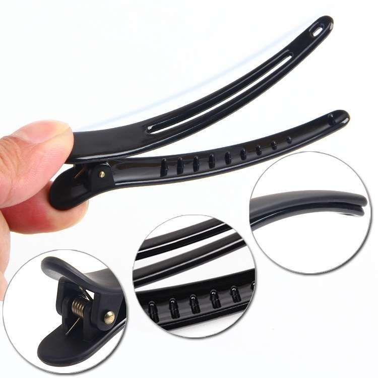 10x Professional Hair Clips for Salons & Home Use, Black - Image 2