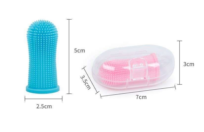 4-pack Dog Toothbrush Pet Finger Toothbrush for Teeth Cleaning, Multi-color - Image 4