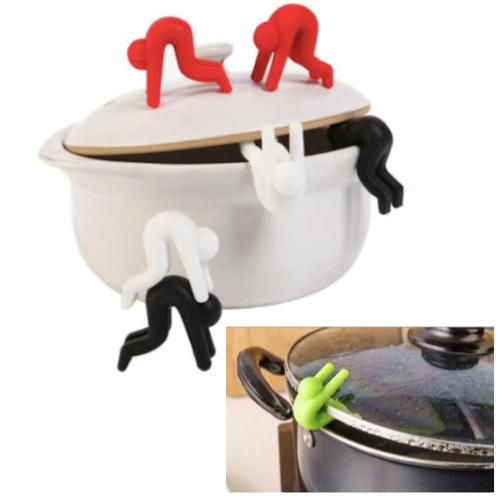 2pcs Boil-over Protection Guys, Black - Image 1