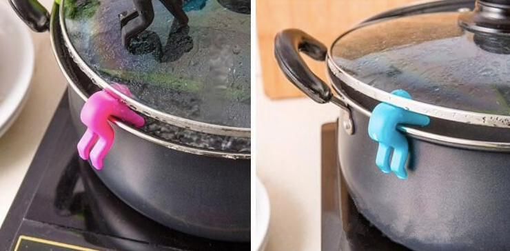 2pcs Boil-over Protection Guys, Black - Image 4