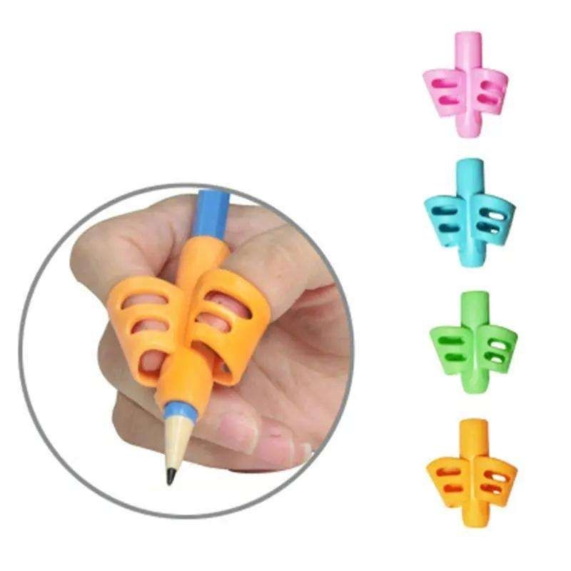 3pcs Pencil Holder for Kids, Multicolor Writing Aid Grip Trainer Pen Holder - Image 3