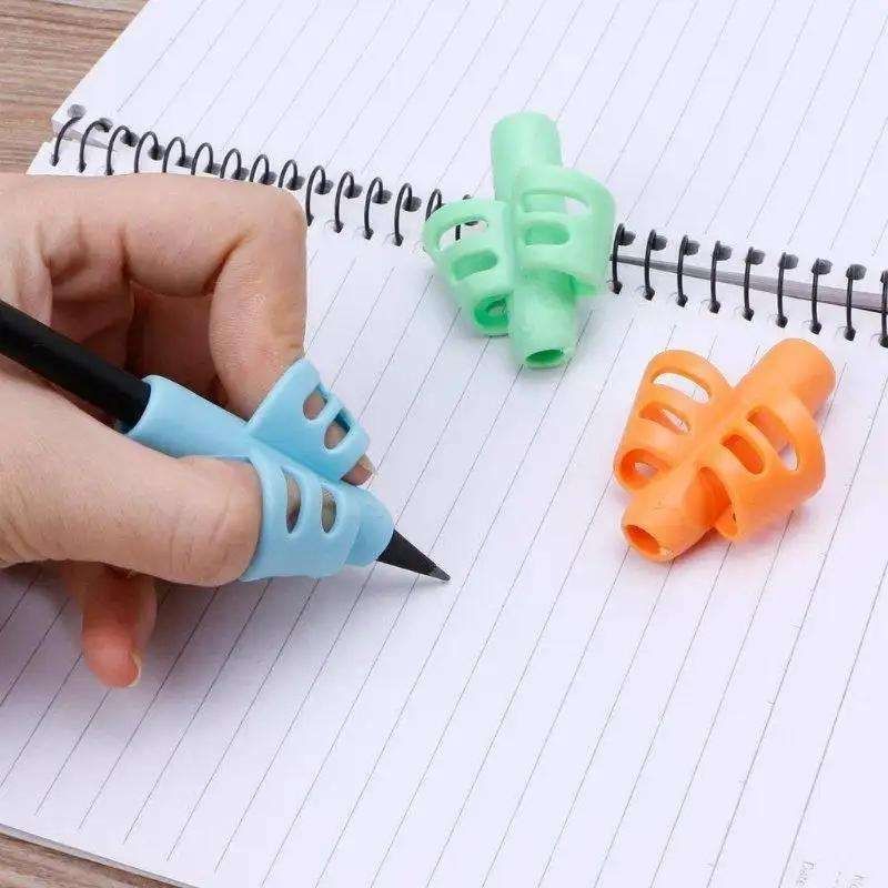 3pcs Pencil Holder for Kids, Multicolor Writing Aid Grip Trainer Pen Holder - Image 5