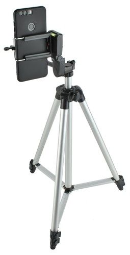 Phone Tripod Black, Mobile Camera Stand & Selfie Stick with Adjustable Height - Image 4
