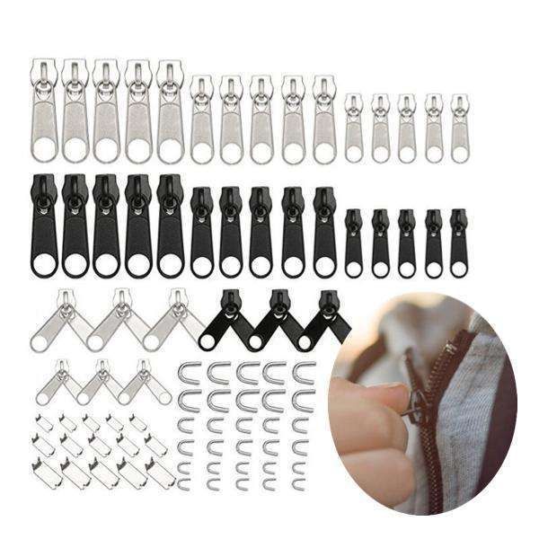 84 Pieces Universal Zipper Replacement Repair Kit, MultiColor - Image 1