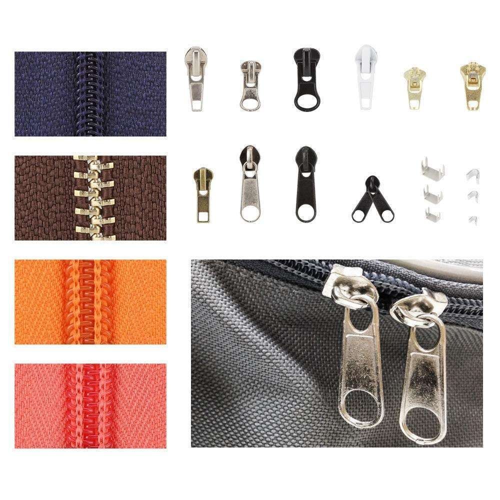 84 Pieces Universal Zipper Replacement Repair Kit, MultiColor - Image 5