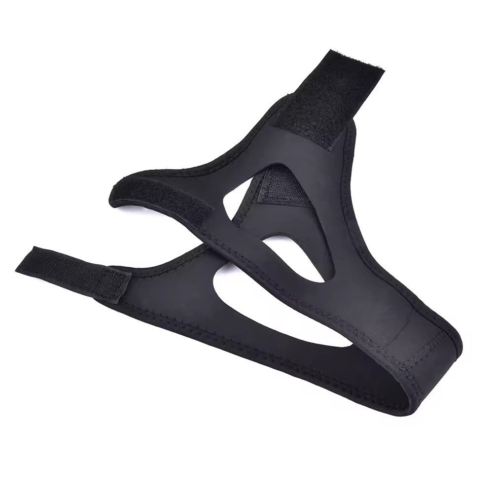 Adjustable Anti Snoring Chin Strap, Black, Stop Snoring Belt - Image 4
