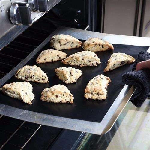 3pcs Non Stick Grill Mat Oven Baking Mat, 40x33cm, Black - Image 7