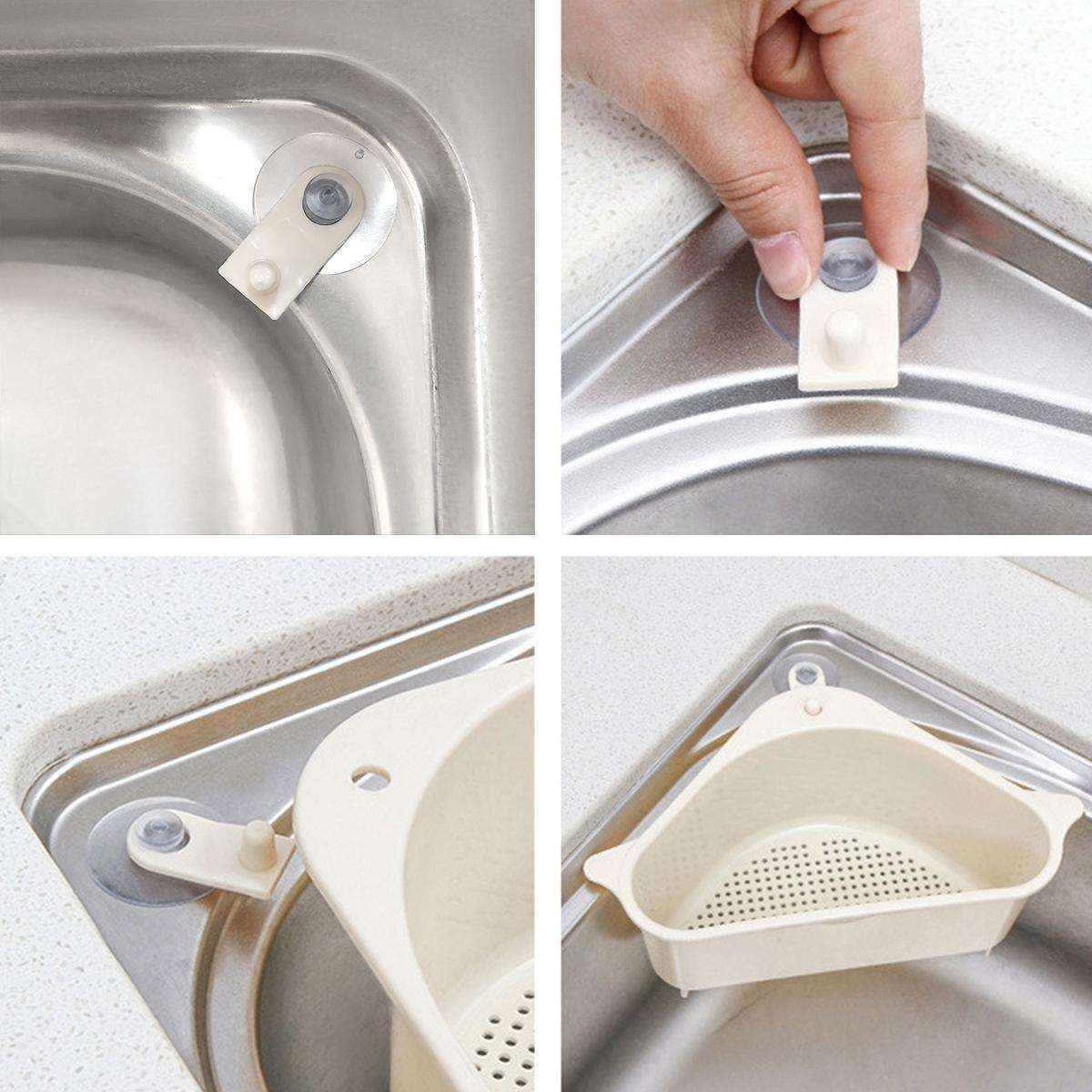 2-Pack Sink Strainer Rinse Box for Fruits Vegetables, Grey - Image 3