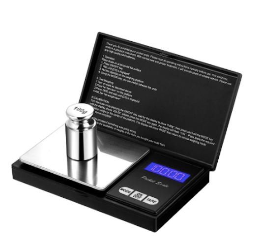 Pocket Scale Digital 0.01g-200g, Black - Image 1