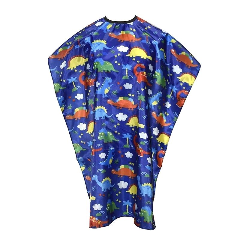 Kids Hairdressing Cape Protective Comfortable Fun Design, MultiColor - Image 1