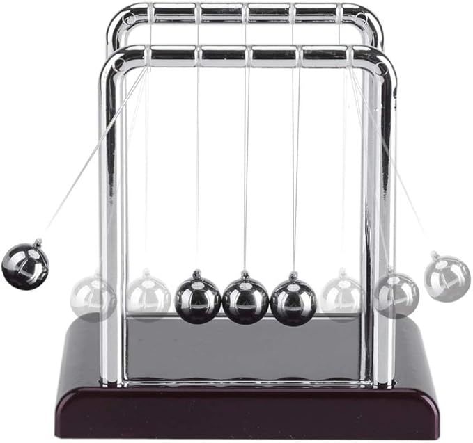 Newton's Cradle Desk Ornament, Black - Image 4