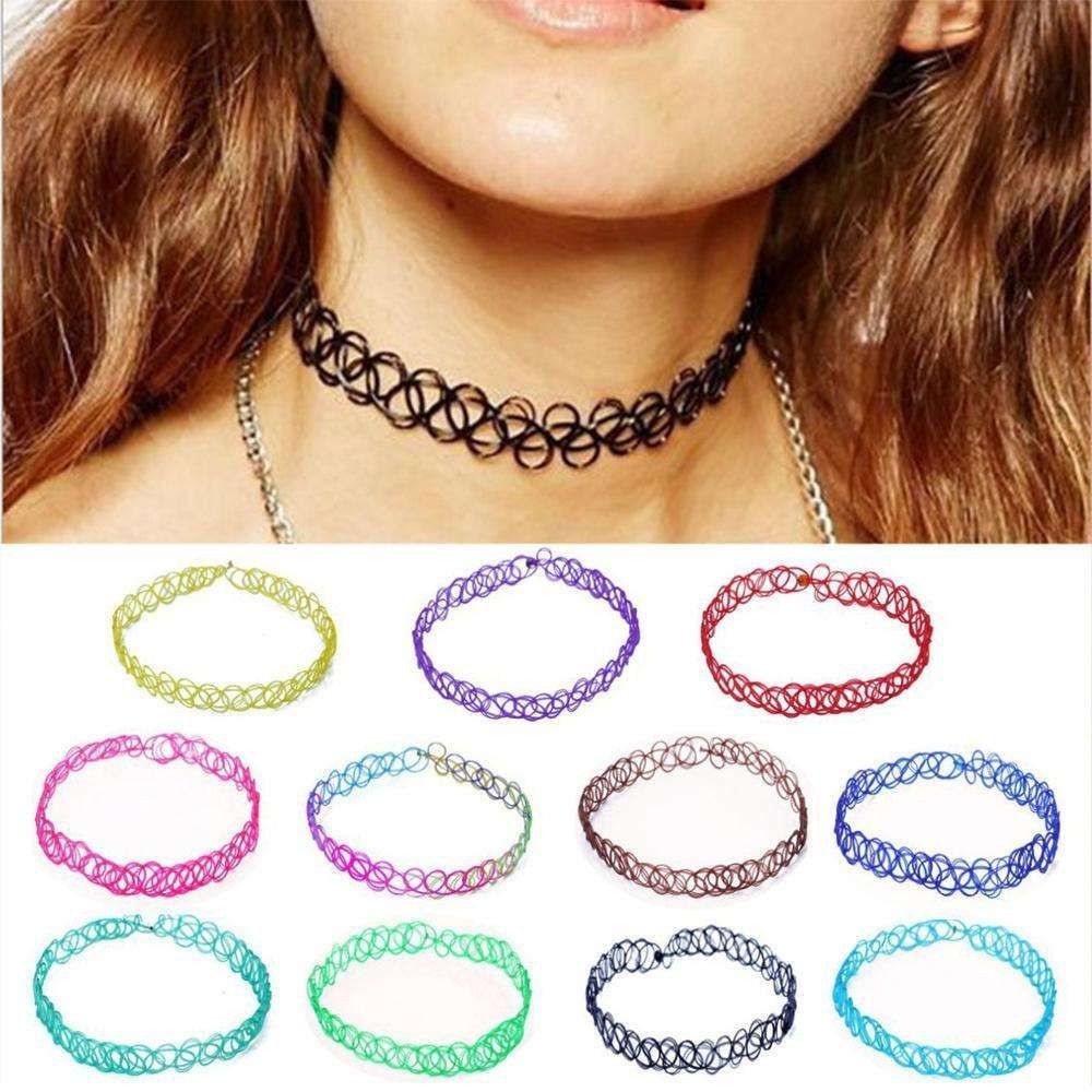 12-piece Necklace Set, Black - Image 1