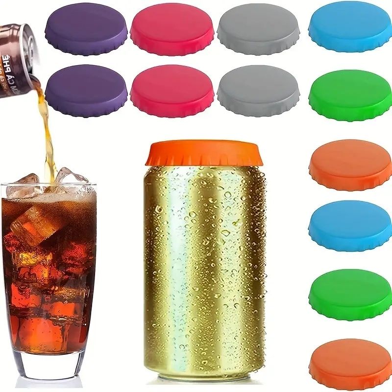2pcs Silicone Caps Leakproof Jar Lid, MultiColor - Image 1