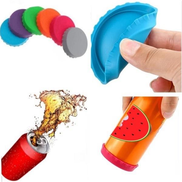2pcs Silicone Caps Leakproof Jar Lid, MultiColor - Image 3