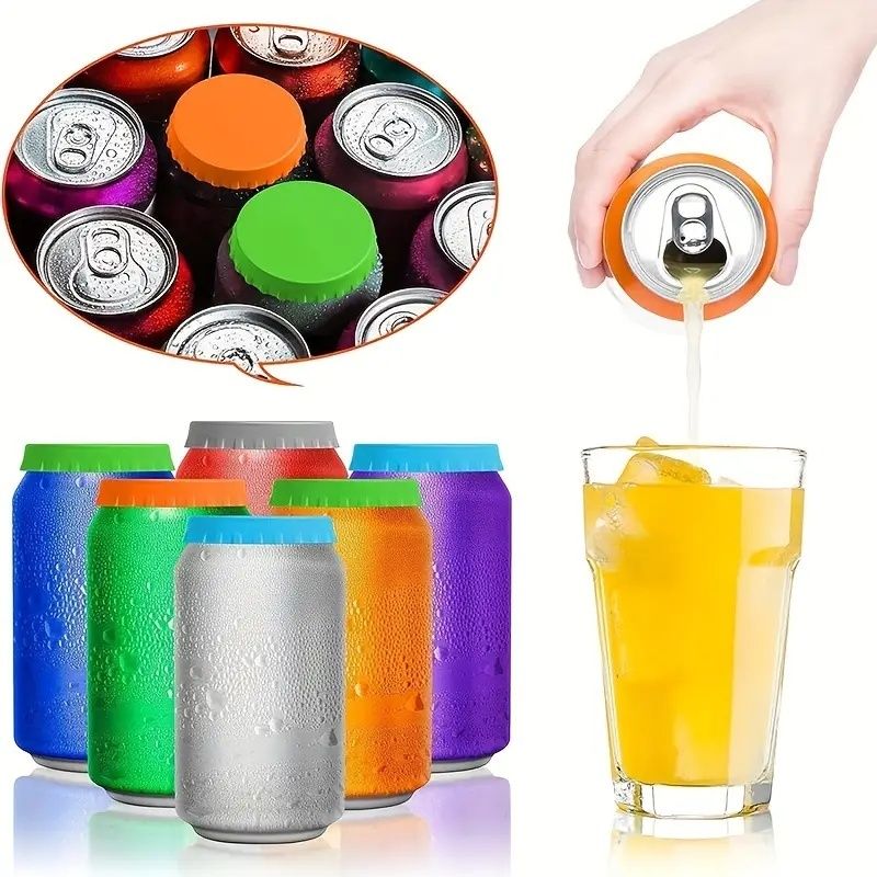 2pcs Silicone Caps Leakproof Jar Lid, MultiColor - Image 6