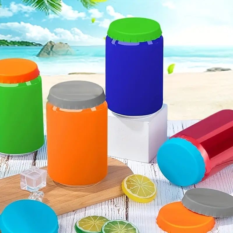 2pcs Silicone Caps Leakproof Jar Lid, MultiColor - Image 7