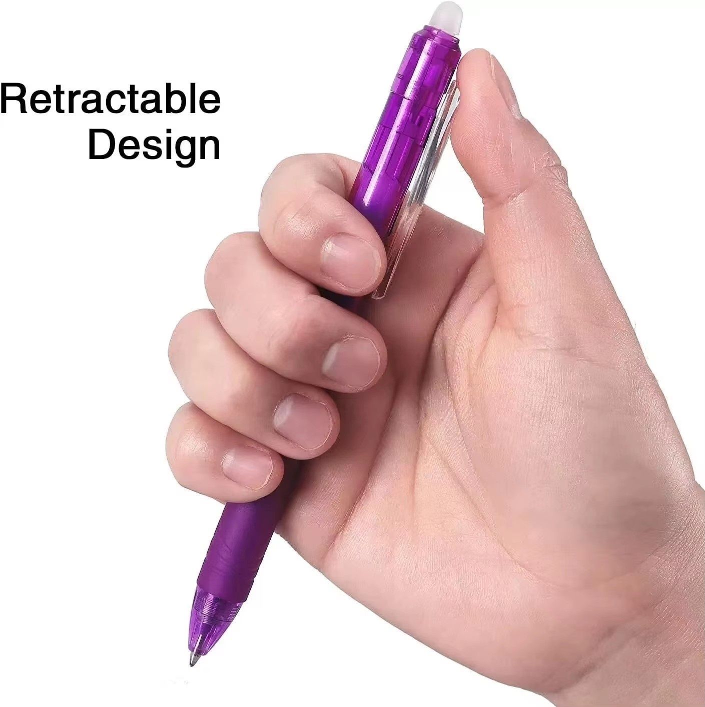 8-Pack Erasable Gel Ink Pens, Multi-Color Erasable Pens - Image 3