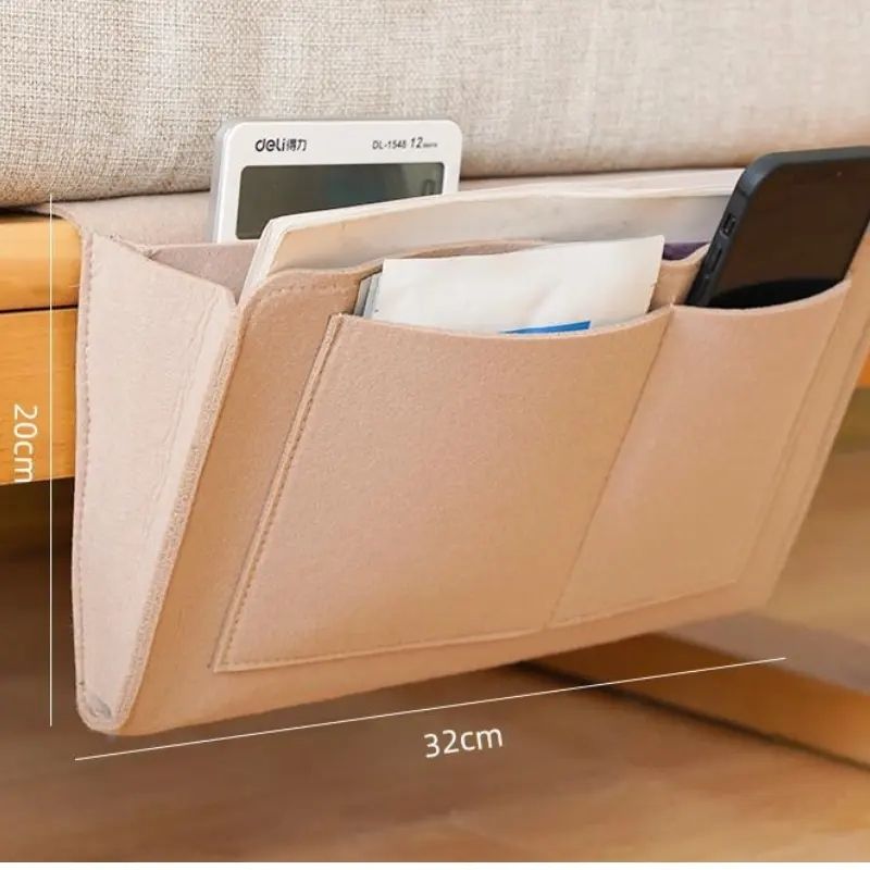 Felt Storage Bag Pouch Bed, Dark Grey - Image 7