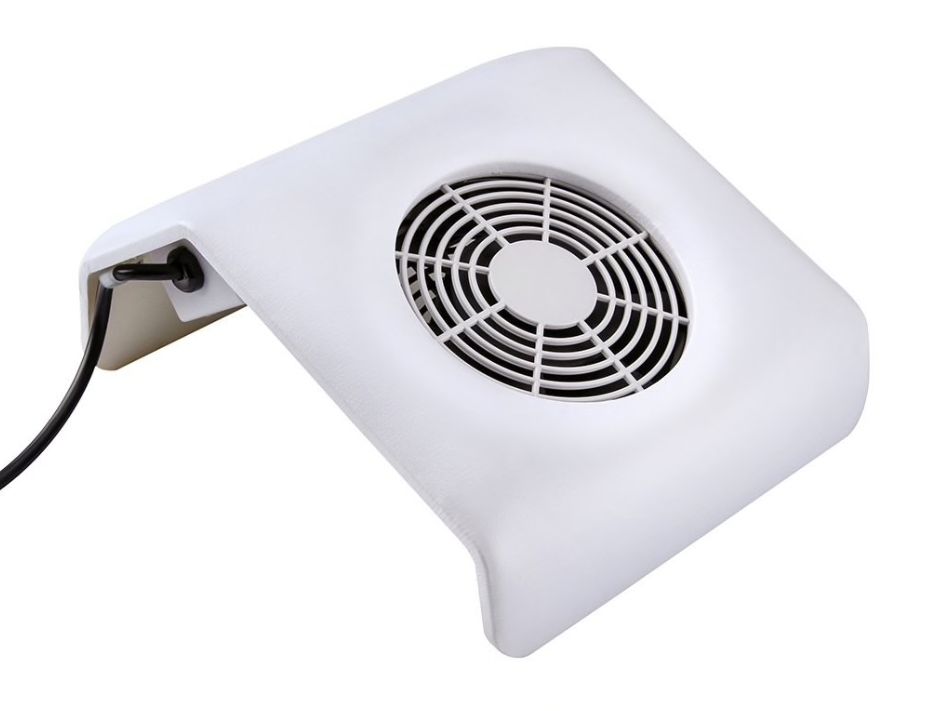 Powerful Dust Collector for Manicure and Nail Filing, White - Image 1