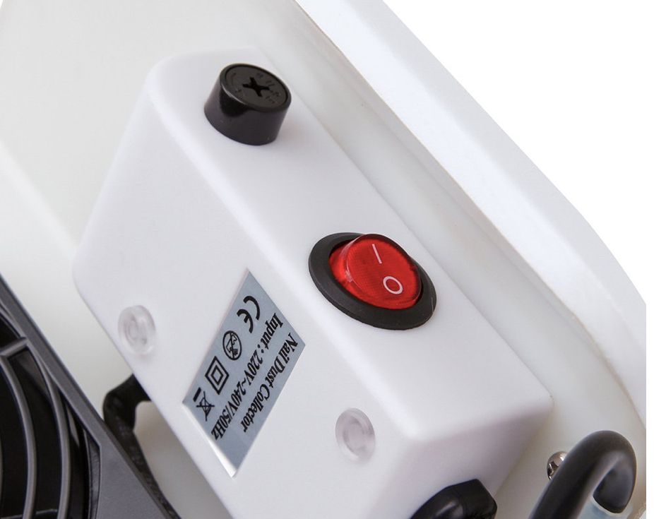 Powerful Dust Collector for Manicure and Nail Filing, White - Image 3