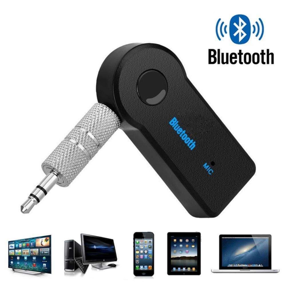 Bluetooth Music Receiver AUX 4.1, Black, Wireless Car Audio Adapter - Image 1