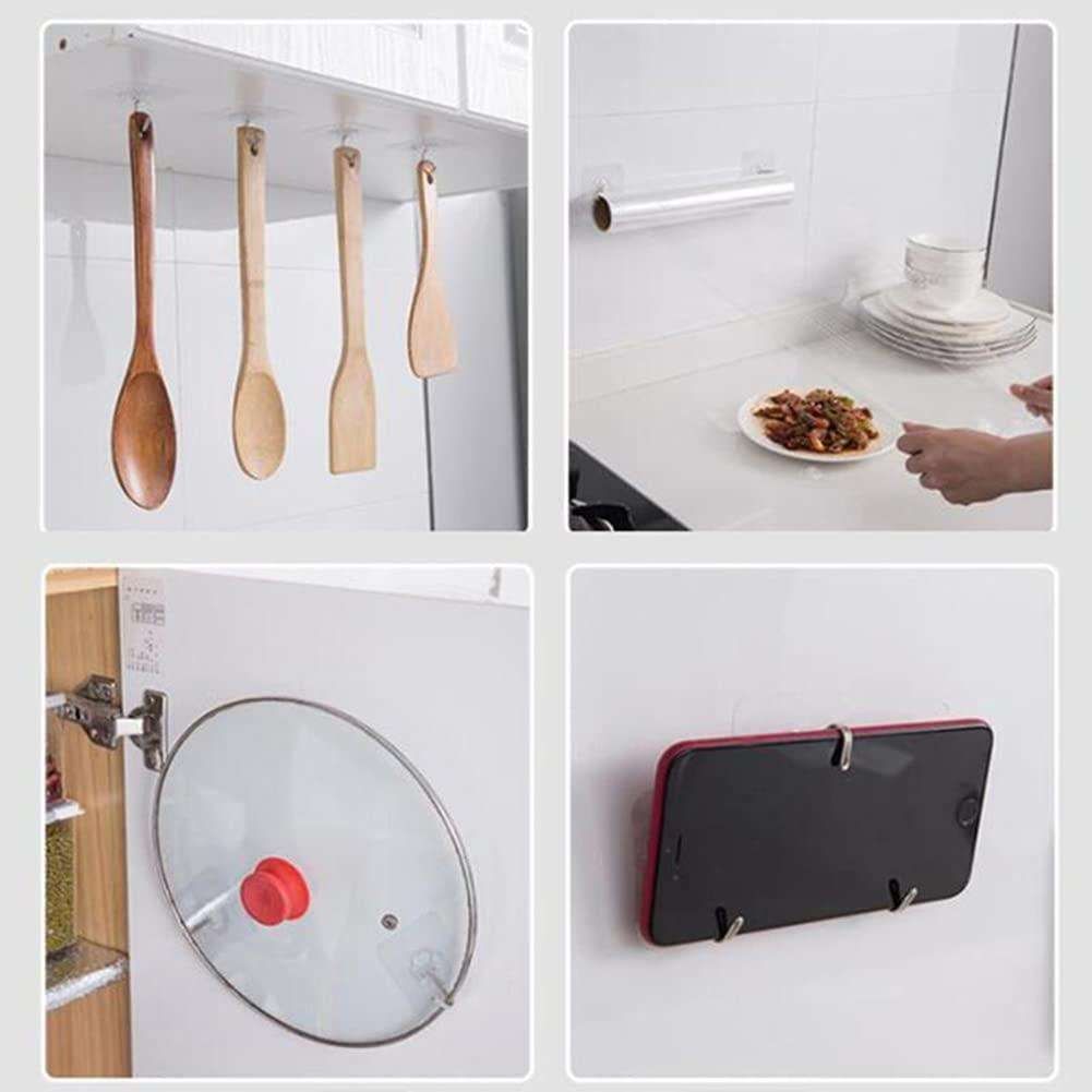 10-pack Self Adhesive Hooks, Towel Hangers Transparent - Image 2