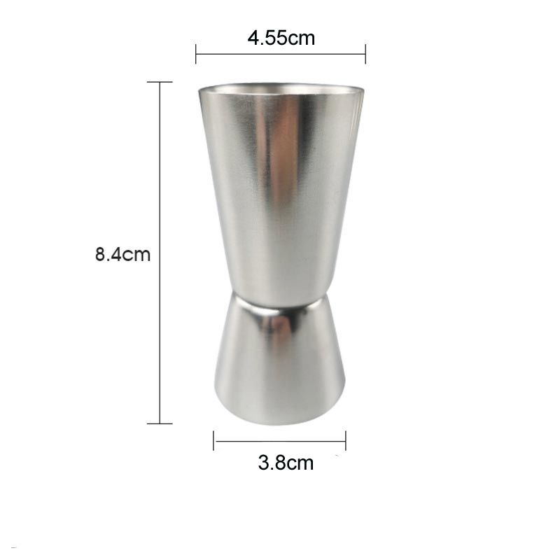 5 pcs Double Measuring Glass Cocktail Jigger, 30/60ml Black - Image 2
