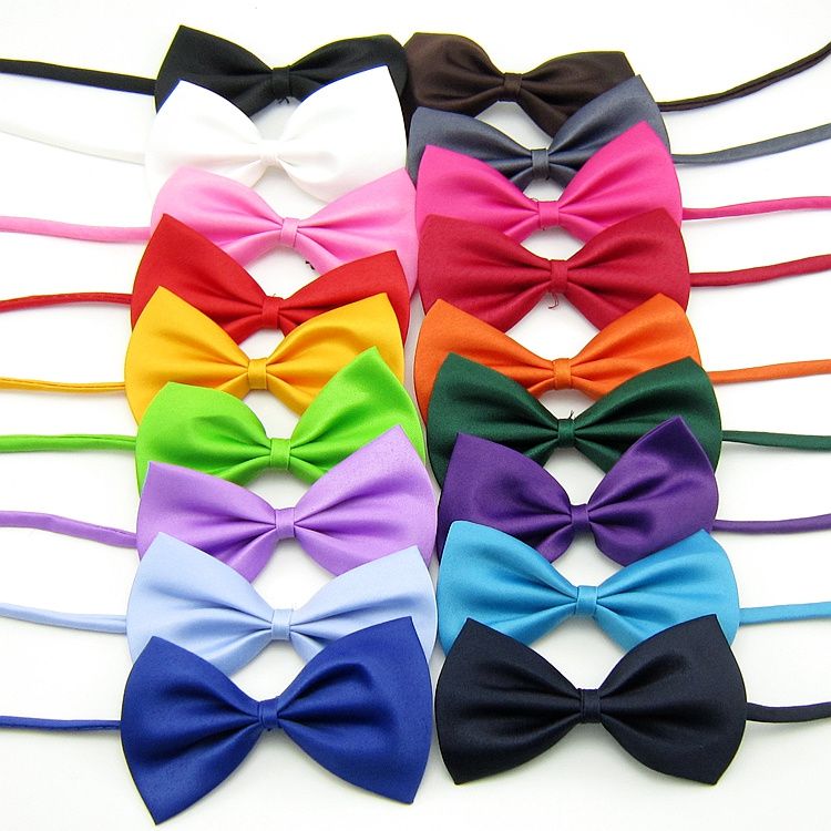 18 pcs Dog Bow Tie Collar, Red, for Small to Medium Pets - Image 1