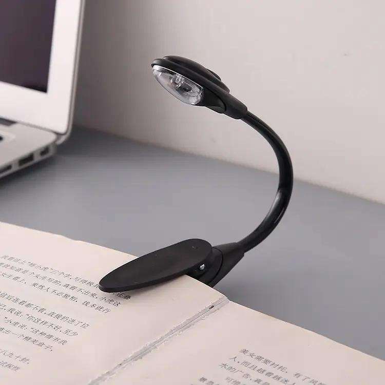 Book Lamp LED Reading Light with Clamp, Black - Image 2