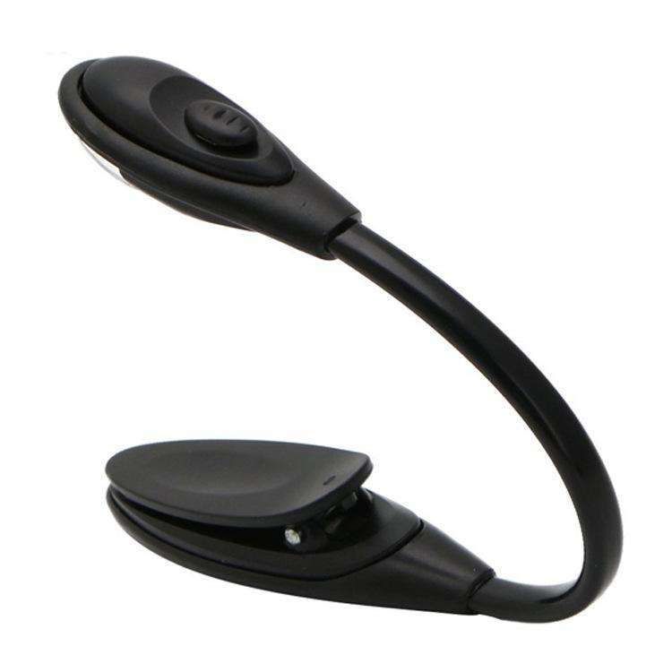 Book Lamp LED Reading Light with Clamp, Black - Image 6